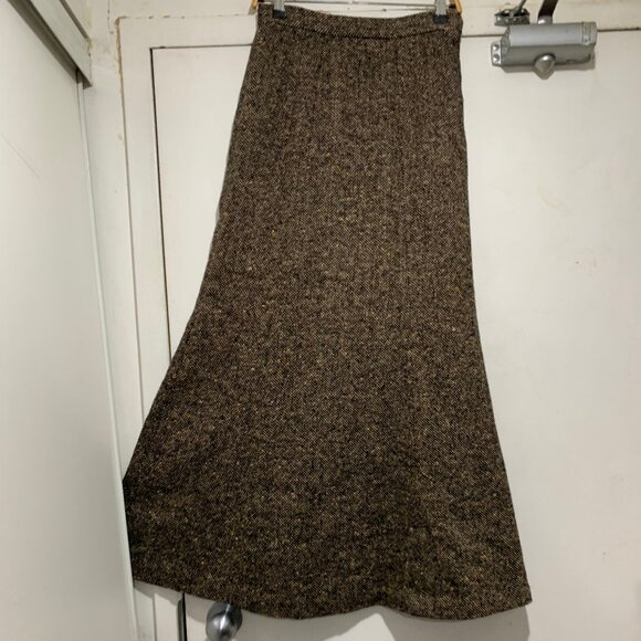 VINTAGE LINDZON MAXI TWEED SKIRTS SIZE 11 - Picture 3 of 8